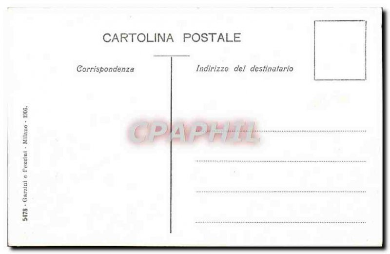 Postcard Old Milon Duomo and Piazza