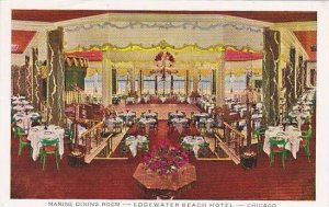 Illinois Chicago Marine Dining Room Edgewater Beach Hotel