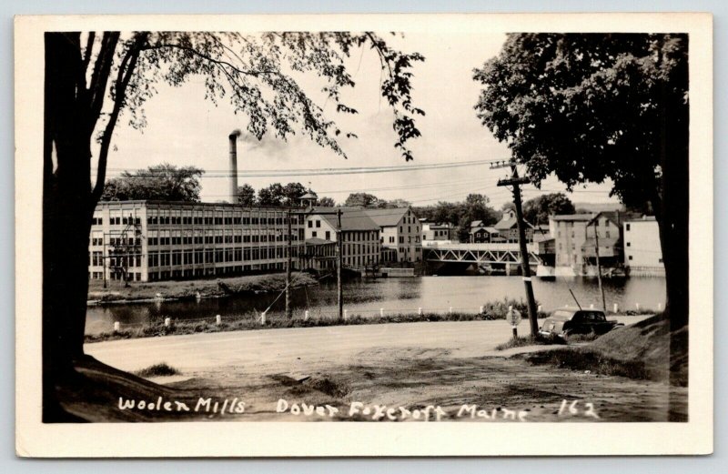 Dover Foxcroft Maine~American Woolen Co Factory Mills~Don't Work Now~1920s RPPC