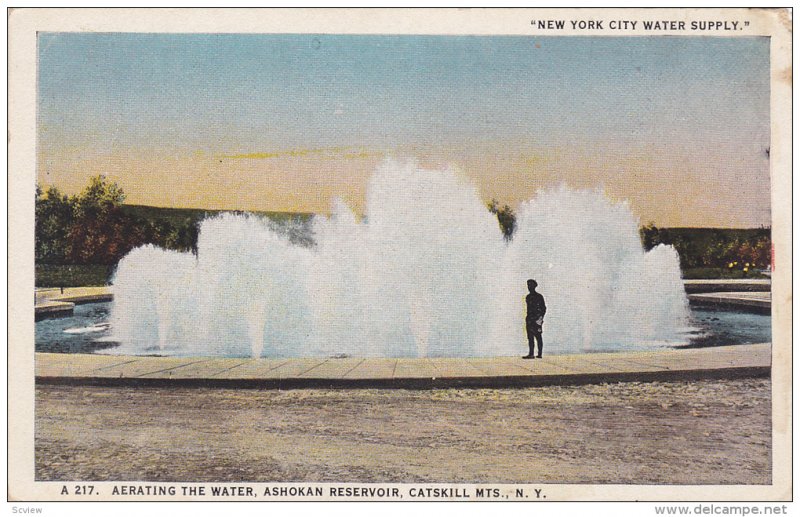 Aerating the Water, Ashokan Reservoir, Catskill Mountians, New York City Wate...