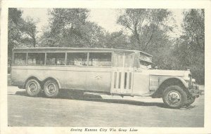 Postcard Maryland Baltimore Tourist Bus 1930s 23-2710