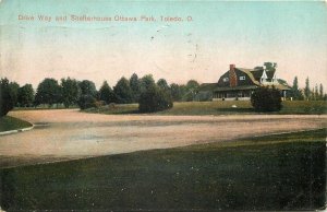 OH, Toledo, Ohio, Ottawa Park, Drive Way and Shelterhouse, Edward w. Wright