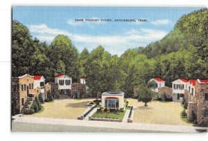 Gatlinburg Tennessee TN Postcard 1951 Park Tourist Court