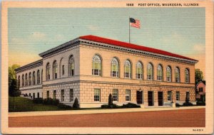 Illinois Waukegan The Post Office Curteich