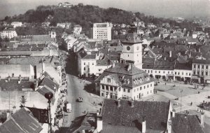 ROMANIA~VEDERE din BRASOV~AERIAL VIEW PHOTO POSTCARD