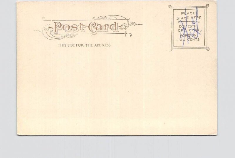 ANTIQUE POSTCARD CONNECTICUT WATERBURY POST OFFICE UNDIVIDED BACK