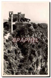 Old Postcard Beaulieu sur Mer The Madrid castle on a rock