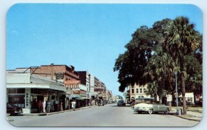 LAKE CITY, FL Florida ~ MARION STREET Scene c1940s Cars WOODY  Postcard