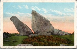 Postcard MA Gloucester - Whales Jaw  rock formation