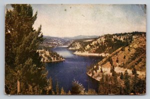 Coeur d’ Alene Lake Idaho Vintage Postcard