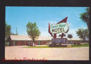 LEBANON MISSOURI ROUTE 66 FOREST MANOR MOTEL VINTAGE ADVERTISING POSTCARD