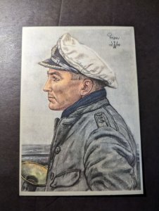 Mint Germany Military Soldier Portrait Postcard W Willrich 1939