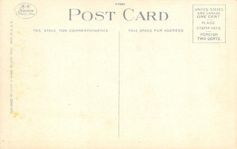 Mansfield Ohio 1920s Postcard Post Office