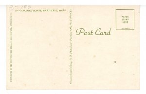 MA - Nantucket. Main Street, Colonial Homes