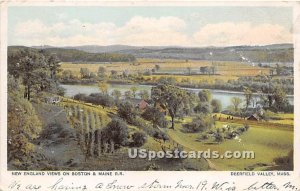 New England Views on Boston & Maine RR - Deerfield Valley, Massachusetts MA P...