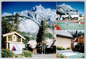 Banff Rocky Mountain Resort, Alberta, Chrome Multiview Postcard