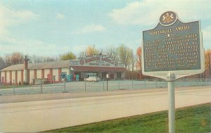 Shartlesville Pennsylvania Roadside America Marker & Bldg   #123 Dexter Postcard