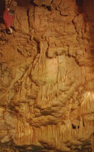 Vintage Postcard The Golden -Hued Fleece Mammoth Cave National Park Kentucky KY