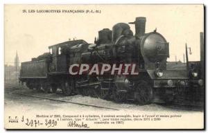 Postcard Old Train Locomotive 2985 machine