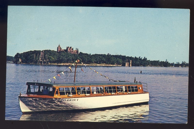 Thousand Islands, New York/NY Postcard, Pilgrim Boat, Alexandria Bay