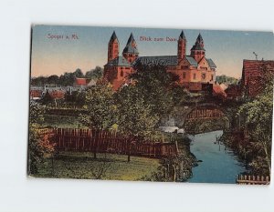 Postcard Blick zum Dom, Speyer, Germany
