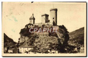 Old Postcard Foix The Rock and the Castle