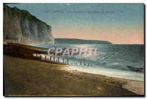 Old Postcard Dieppe The Beach Sunset