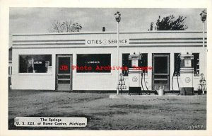 MI, Rome Center, Michigan, The Springs Cities Service Gas Station