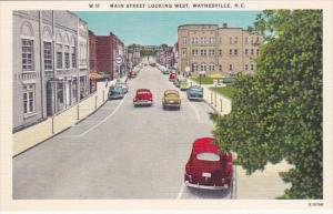 North Carolina Waynesville Main Street Looking West