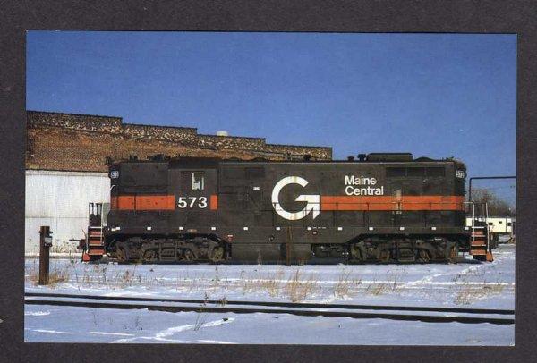 ME Maine Central Railroad Train South Portland Rigby Terminal Postcard Guilford