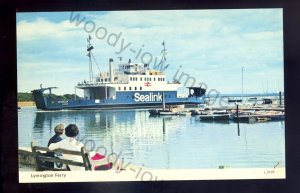 f2277 - Sealink (Lymington/Yarmouth) Ferry - Cenwulf in Harbour - postcard