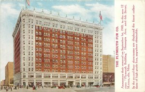 Advertising Postcard; Plymouth Fur Co. Plymouth Building, Minneapolis MN