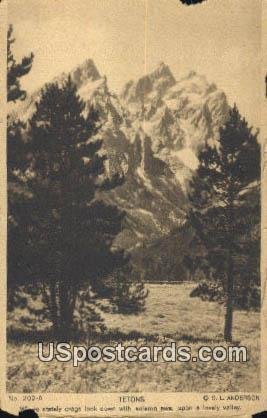 Tetons, Wyoming       ;      Tetons, WY 