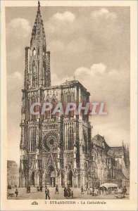 Postcard Old Strasbourg Cathedrale