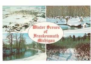 Winter Scenes Of Frankenmuth, Michigan, Vintage Chrome Multiview Postcard