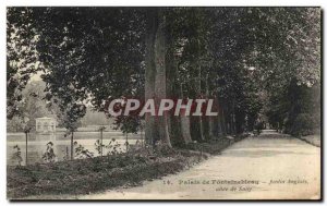 Postcard From Old Palace Fontelnebleau English Garden