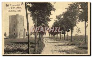 Belgie Belgium Nieuwpoort Old Postcard Tower of the Templars and the exterior...