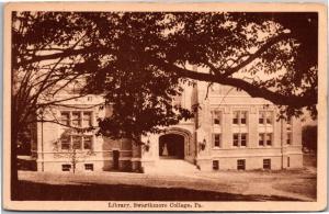 The Library, Swarthmore College, Swarthmore PA Vintage Postcard L07