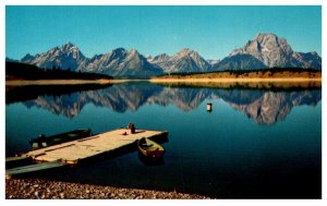 Wyoming  Jackson Lake Boat Dock