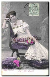 Postcard Old Theater Sina Female Alice Zeppilli