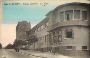 Bagnolet France Avenue Gambetta c1915 Postcard