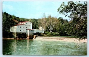 ATHENS, OH Ohio ~ Historic WHITE'S MILL  c1960s Rebuilt in 1962 Postcard