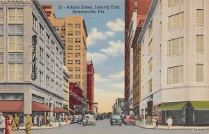 Adams Street, Looking West Walgreen Drugs Jacksonville FL