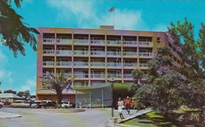 Bermuda Pembrook Parish Front Entrance Of Bermudian Hotel 1969