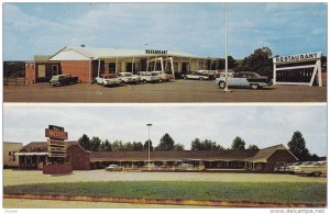 Mull's Motel, Classic Cars, Restaurant, U.S. Highways 64-70-321, HICKORY, Nor...