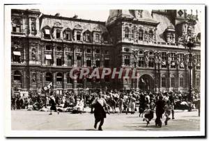 Modern Postcard Militaria Paris Bataille & # 39Hotel the City of Liberation o...