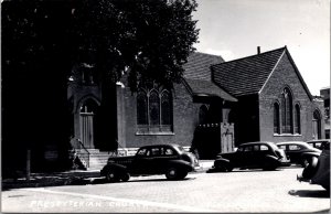 Real Photo Postcard Presbyterian Church in Oelwein, Iowa