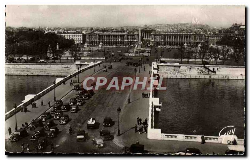 Old Postcard Paris And Its Wonders Bridge And Place De La Concorde