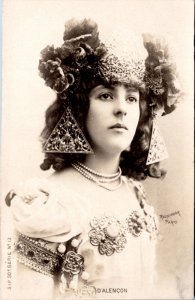 Postcard  France Belle Epoque era actress D'Alecon