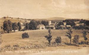 Peru Vermont Green Mountains Real Photo Antique Postcard K88754